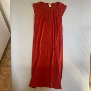 H&M Small Orange Dress with Tie Back, Flattering Fit, Summer Style